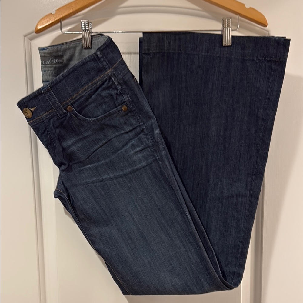 Level 99 Blue Straight Leg Jeans Classic Denim